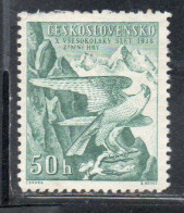 CZECH REPUBLIC CECA CZECHOSLOVAKIA CESKA CECOSLOVACCHIA 1938 INTERNATIONAL SOKOL GAMES PEREGRINE FALCON 50h MH - Neufs
