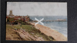 CROMER FROM THE EAST OLD COLOUR ART POSTCARD A. R. QUINTON SALMON NO 2105 - Quinton, AR