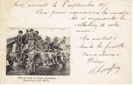 Dans Un Camp De Troupes Americaines Une Arrivée Juin 1917  Carte En Franchise Militaire Dite Americaine  - Storia Postale