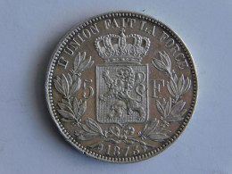 BELGIQUE 5 Francs 1873 Argent Silver - 5 Frank