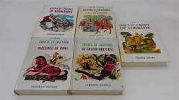 998 - (529) Lot De 5 Livres - Contes Et Légendes - Fernand Nathan - Wholesale, Bulk Lots