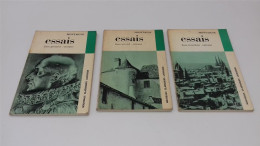 998 - (315) Lot De 3 Essais Montaigne - Nouveaux Classiques Larousse - Lots De Plusieurs Livres