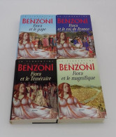 999 - (127) La Florentine - Juliette Benzoni - Lot De 4 Livres - Loten Van Boeken