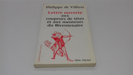 999 - (851) Lettre Ouverte Aux Coupeurs De Tetes - Philippe De Villiers - Albin Michel