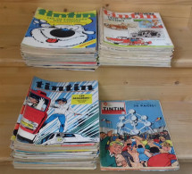 999 - (705) Lot De 100 Tintin Dont L'heboptimiste - Nouveau Tintin - Livre Revue - Bücherpakete