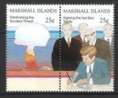 MARSHALL. N°202-3 De 1988. Arrêt Des Essais Nucléaires. - Atomo