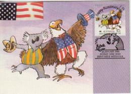 AUSTRALIA-USA Joint Issue Bicentenary Australia. (KOALA Bear & BALD EAGLE) Maximum-card - Maximum Cards