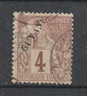 GUYANE - 1892 - N°YT. 18 - Type Alphée Dubois 4c Brun - Oblitéré / Used - Oblitérés