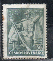 CZECH REPUBLIC CECA CZECHOSLOVAKIA CESKA CECOSLOVACCHIA 1938 BATTLE OF BACHMAC LEGIONNAIRES 50h MH - Ongebruikt