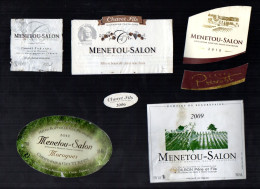 MENETOU SALON   LOT DE 4 ETIQUETTES DE VIN LOT  22 - Collezioni & Lotti