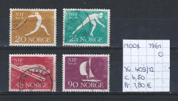 (TJ) Noorwegen 1961 - YT 409/12 (gest./obl./used) - Oblitérés