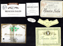 MENETOU SALON   LOT DE 4 ETIQUETTES DE VIN LOT  23 - Collezioni & Lotti