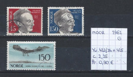 (TJ) Noorwegen 1962 - YT 423/24 + 425 (gest./obl./used) - Oblitérés