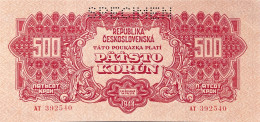 Czechoslovakia 500 Korun, P-49S (1944) - UNC - SPECIMEN - Czechoslovakia