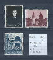 (TJ) Noorwegen 1963 - YT 465 + 467 + 468 (gest./obl./used) - Oblitérés