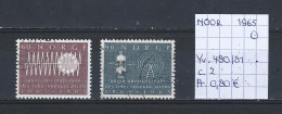 (TJ) Noorwegen 1965 - YT 480/81 (gest./obl./used) - Oblitérés