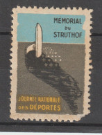 7060 Vignette MEMORIAL DU STRUTHOF WW2 Concentration Camp JOURNEE NATIONALE DES DEPORTES - Other & Unclassified