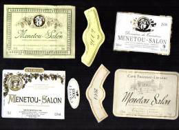 MENETOU SALON   LOT DE 4 ETIQUETTES DE VIN LOT  27 - Collections & Sets