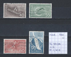 (TJ) Noorwegen 1966 - YT 491/94 (gest./obl./used) - Oblitérés