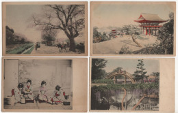 Lot 4 Belles Cpa Japon - - Collections & Lots