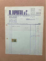 SINT-NIKLAAS - 1968 - M. DUPORTAIL & Co N.v. - Auto Elektriciteit En -onderdelen (+ Fiscale Zegel) - 1950 - ...
