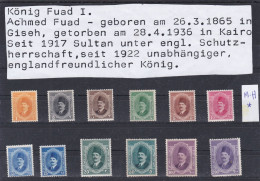 ÄGYPTEN-EGYPTIAN - ÄGYPTOLOGIE - DYNASTIE - REGIERENDE MONARCHIE - KÖNIG FUAD - 1923 MH - Unused Stamps