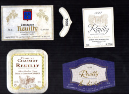 REUILLY   LOT DE 4 ETIQUETTES DE VIN LOT  32 - Colecciones & Series