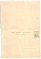 CARTE POSTALE Complète  Réponse Payée. POSTKARTE Antwort Bezahlt. 40 Cent. Surchargée 35. - Andere & Zonder Classificatie