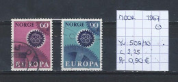 (TJ) Noorwegen 1967 - YT 509/10 (gest./obl./used) - Oblitérés