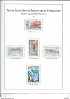 TAAF POSTE Aérienne Année 1997 N° 141 à 145 NEUF** LUXE SANS CHARNIERE   / MNH - Full Years