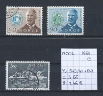 (TJ) Noorwegen 1969 - YT 540/41 + 542 (gest./obl./used) - Oblitérés