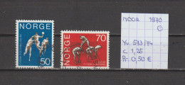 (TJ) Noorwegen 1970 - YT 573/74 (gest./obl./used) - Oblitérés