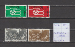 (TJ) Noorwegen 1971 - YT 579/80 + 581/82 (gest./obl./used) - Oblitérés