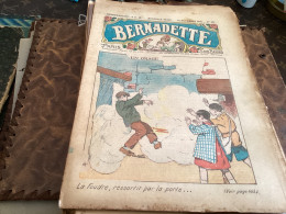 Bernadette Revue Hebdomadaire Illustrée Rare  1934 Numéro 254 Un Orage Chanson Le Retour De Au Marin - Bernadette