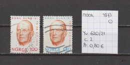 (TJ) Noorwegen 1973 - YT 620/21 (gest./obl./used) - Usati