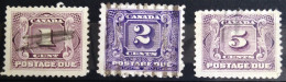 CANADA                      TAXE 1/3                     OBLITERE - Postage Due