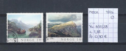 (TJ) Noorwegen 1974 - YT 637/38 (gest./obl./used) - Usados