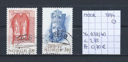 (TJ) Noorwegen 1974 - YT 639/40 (gest./obl./used) - Usati