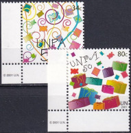 UNO NEW YORK 2001 Mi-Nr. 881/82 Eckrand ** MNH - Unused Stamps