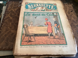 Bernadette Revue Hebdomadaire Illustrée Rare  1934 Numéro 230 La Dent De Cécile Chansons, La Bonne Aventure - Bernadette