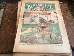 Bernadette Revue Hebdomadaire Illustrée Rare  1934 Numéro 216 Message Ailé Ballon, Dirigeable Chanson, Monsieur De La Pa - Bernadette
