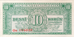 Czechoslovakia 10 Korun, P-60S (1945) - UNC - SPECIMEN - Tchécoslovaquie