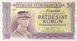 Czechoslovakia 50 Korun, P-62s (1945) - Extremely Fine - Tchécoslovaquie