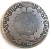 1 Franc 1852 A Paris Louis Napoléon Bonaparte , En Argent , Gad# 458 - 1 Franc