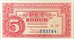 Czechoslovakia 5 Korun, P-68 (25.12.1949) - UNC - Tschechoslowakei