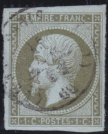 France  .  Y&T   .     11       .   O      .    Oblitéré - 1853-1860 Napoleon III