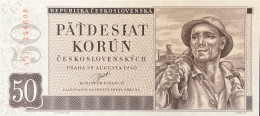 Czechoslovakia 50 Korun, P-71aS (29.8.1950) - UNC - SPECIMEN - Czechoslovakia