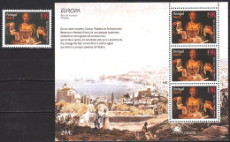 PORTUGAL MADEIRA 1996 EUROPA: Famous Women. Landowner. 1v + Souvenir Sheet, MNH - 1996