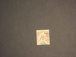 ANJOUAN - 1898/9 ALLEGORIA 2 C. - TIMBRATO/USED - Usati