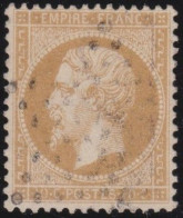 France  .  Y&T   .     21     .   O      .    Oblitéré - 1862 Napoléon III.